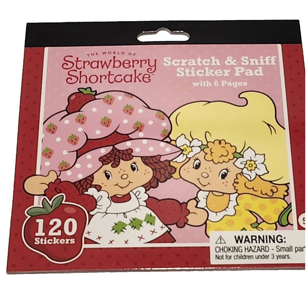 Strawberry Shortcake Scratch & Sniff Sticker‎ Pad 120 Stickers NEW 2024